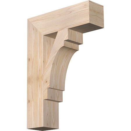 Ekena Millwork Merced Block Smooth Bracket, Douglas Fir, 5 1/2"W x 20"D x 28"H BKT06X20X28MRC05SDF